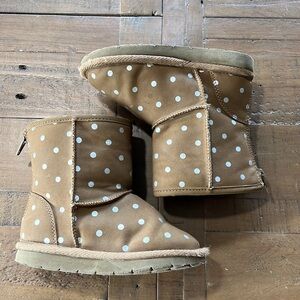 Gap polka dot Sherpa lined boots
